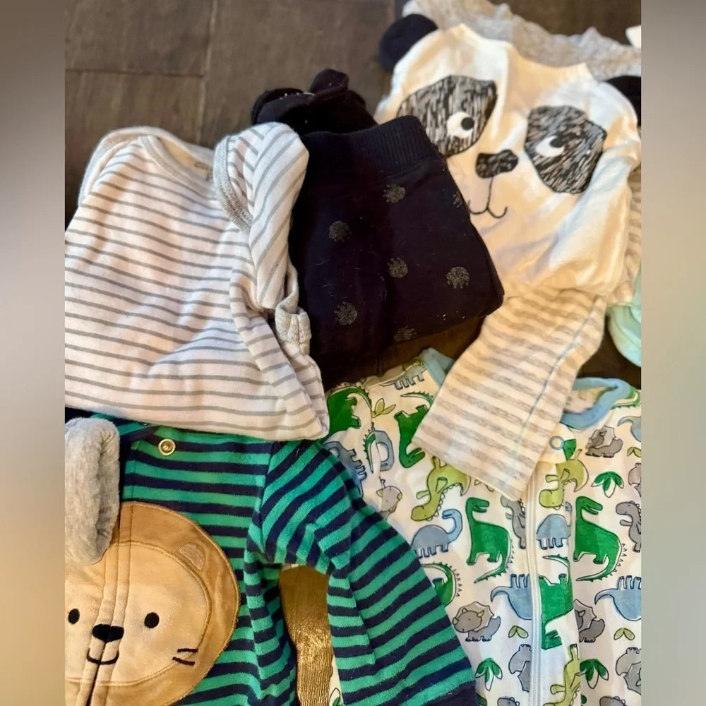 Baby Boy 3-6M Clothing Lot & Halloween Pumpkin Costume - Picture 7 of 10